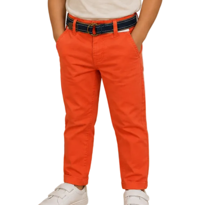 Mayoral - Little Boys Chino Orange with Belt