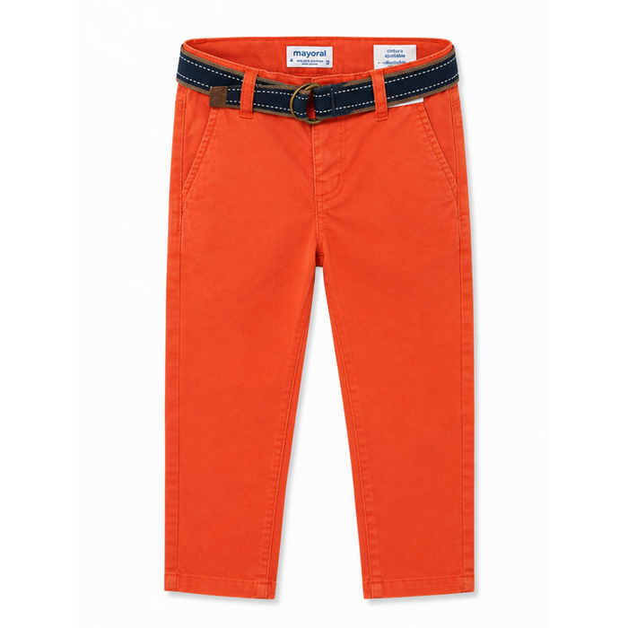 Mayoral - Little Boys Chino Orange with Belt