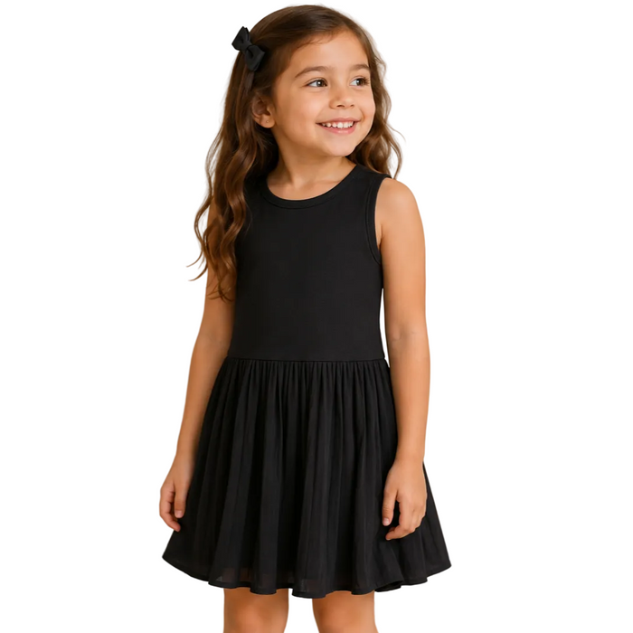 Mayoral - Little Girls Sleeveless Black Dress