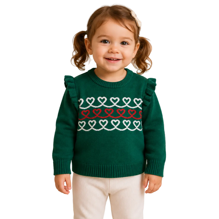 Epic Threads - Little Girls Knitted Ruffled Sweater