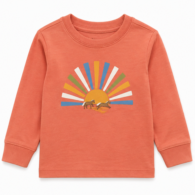 First Impression - Little Boys Long Sleeve Crewneck Shirt