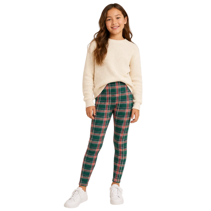 Epic Threads - Big Girls Jeannie Plaid Leggings