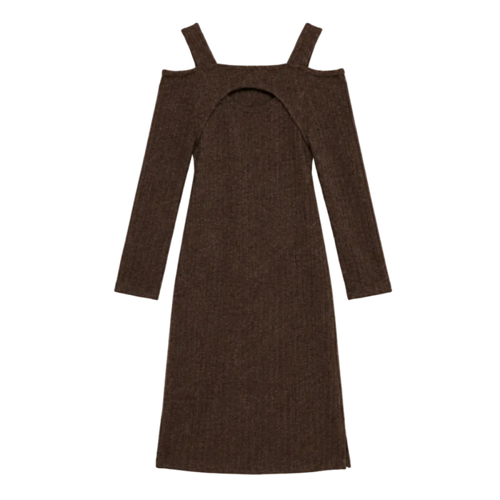 Speechless - Little Girls Knit Off the Shoulder Dress (8)