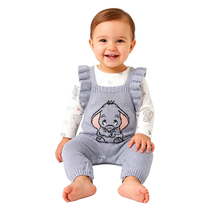 Disney Dumbo - Little Girls  2-Pc Overall Set (3M)