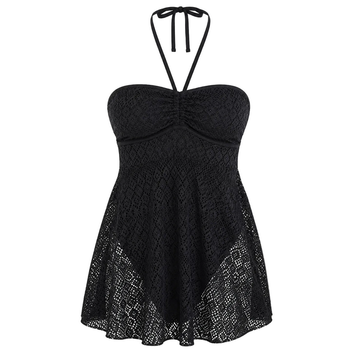 V by Very - Crochet Halter Swim Dress