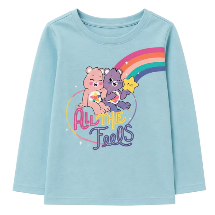 Epic Threads - Little Girls Long Sleeve Shirt All the Feels Graphic