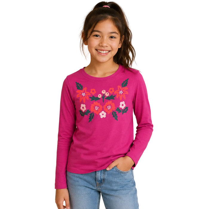 Epic Threads - Big Girls Long Sleeve Floral Graphic