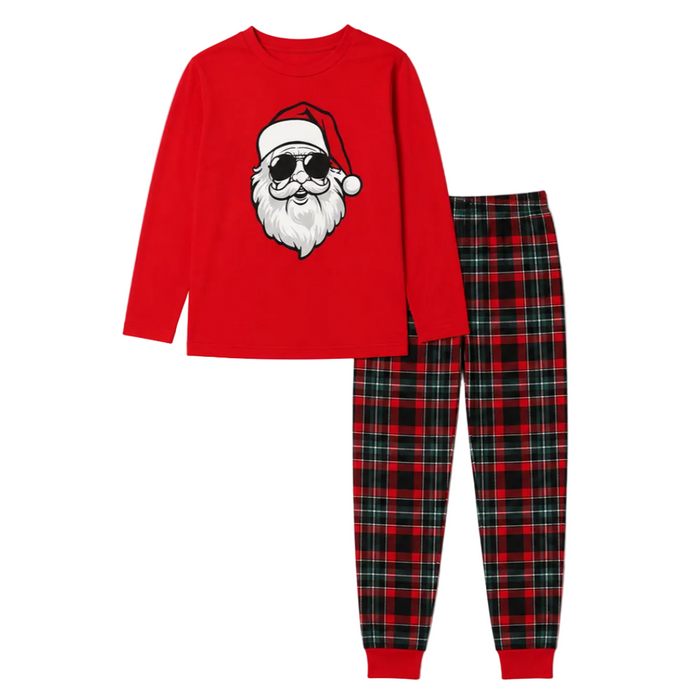 Max & Olivia - Big Boys 2-Pc Long Sleeve and Gingham Pyjama Set