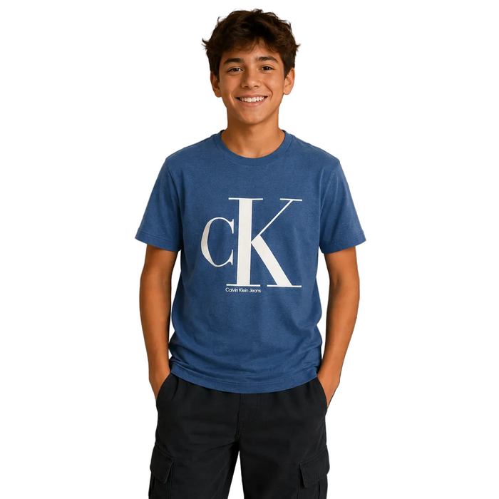Calvin Klein - Big Boys Streetwear T-Shirt Blue