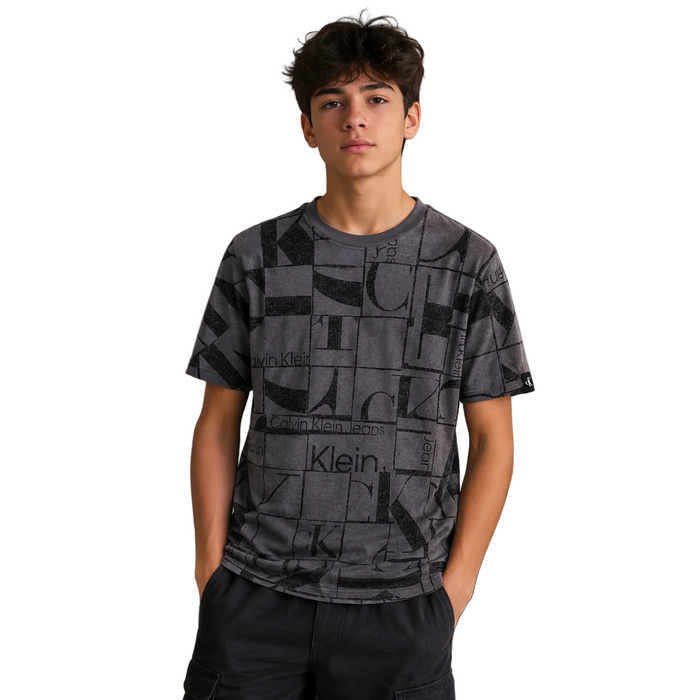 Calvin Klein - Big Boys Streetwear T-Shirt Denim Black