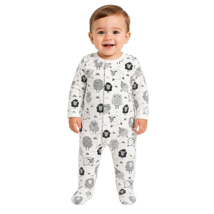 E=mc² - Little Boys Wolly Flock Design Body Suit