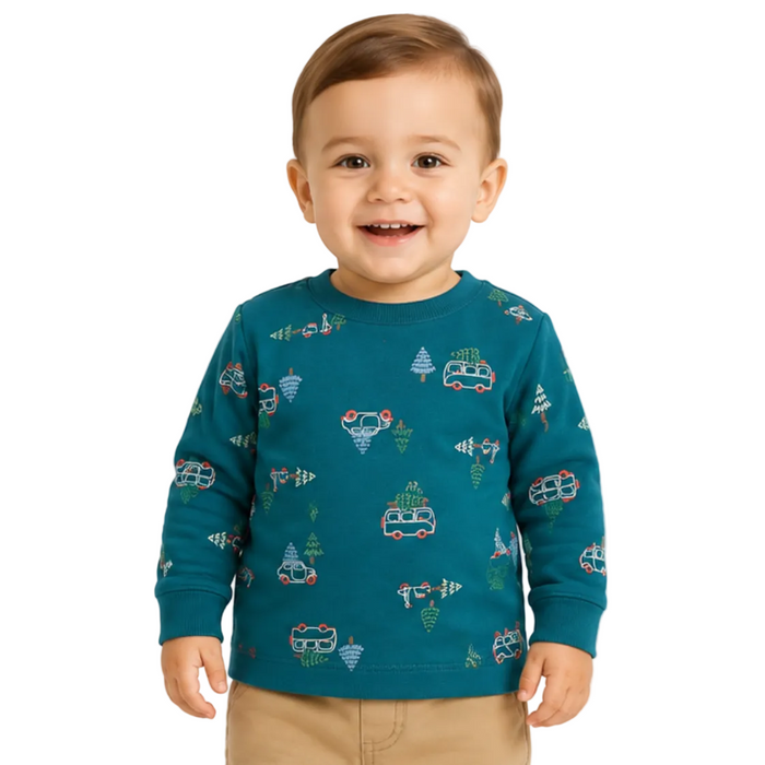 First Impression - Little Boys Long Sleeve Sweater