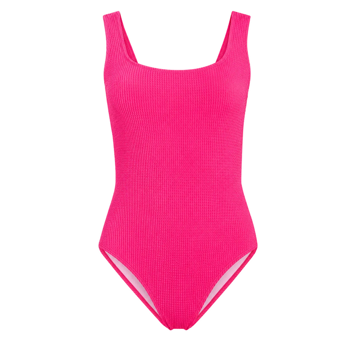 South Beach - Women's Shape Sculpting Crinkle Scoop Neck Swimsuit