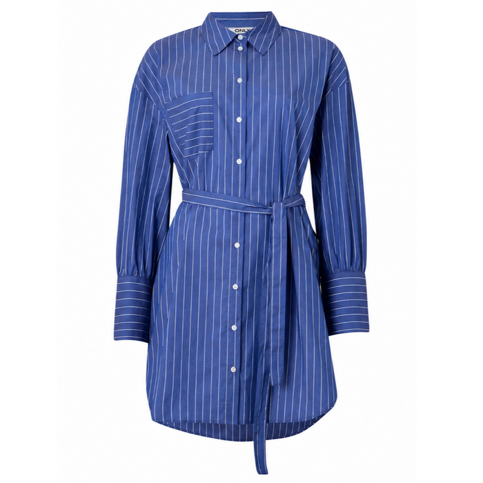 Only - Women ONLSalvi LS Shirt Dress Marlin/Bright White