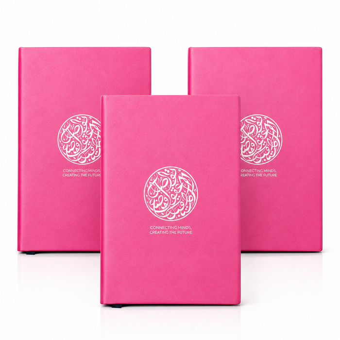 Expo 2020 Connecting Minds Calligraphy A5 Notebook 3pcs for 10AED (Pink)