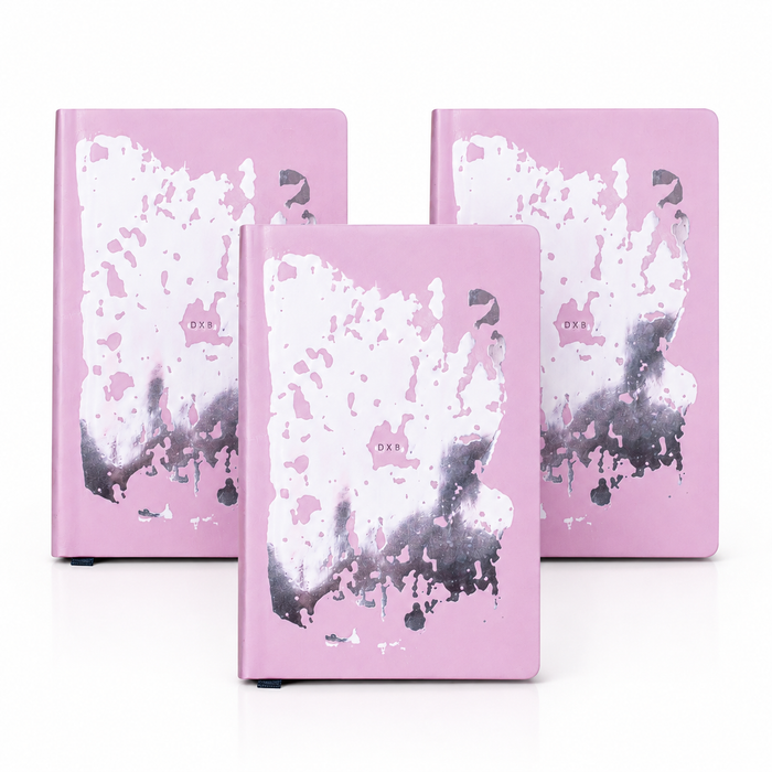 Mirror Journal Rose DXB A5 Notebook (Imperfect Reflective Cover) 3pcs for 10AED