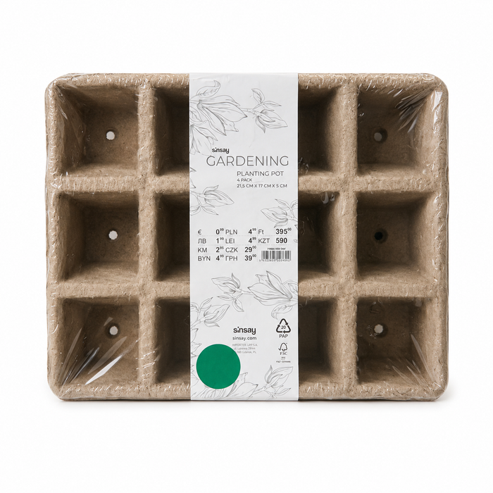 Starter Plant Pot 4-Pcs  Rectangular Planter