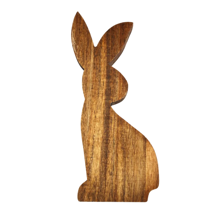 Wooden Easter Bunny (12cm x 2 cm x 25cm)