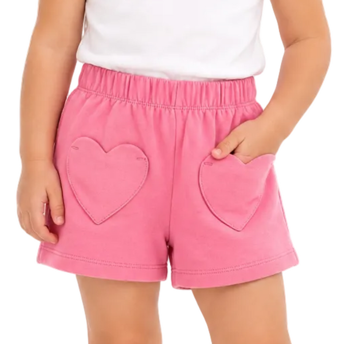 Mini V by Very - Girls Stripe Heart Pocket Short