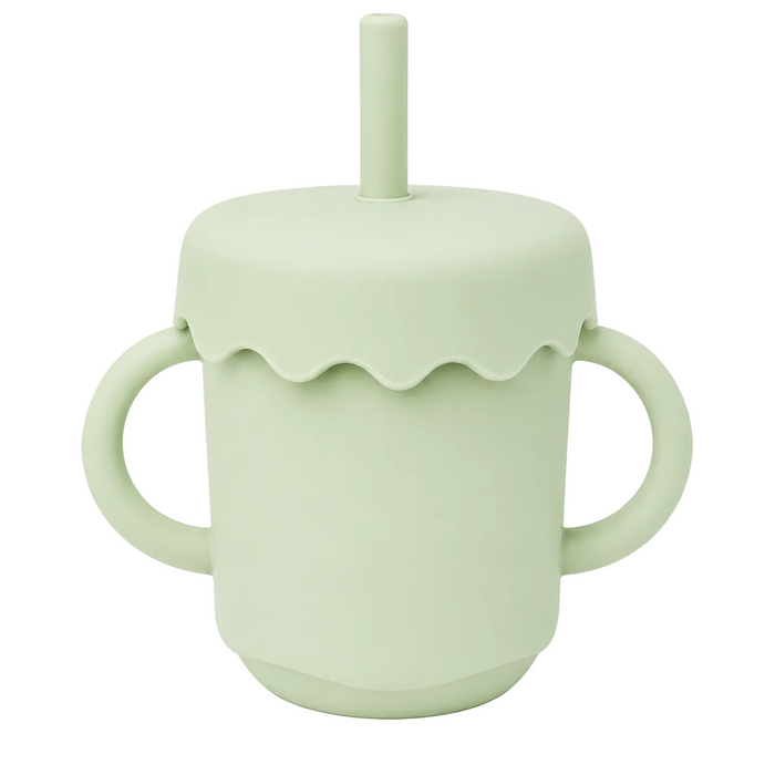 Silicone Training Cup with Straw