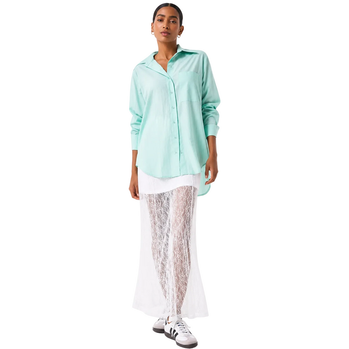 V by Very - Lace Loose Fit Midaxi Skirt (Medium)