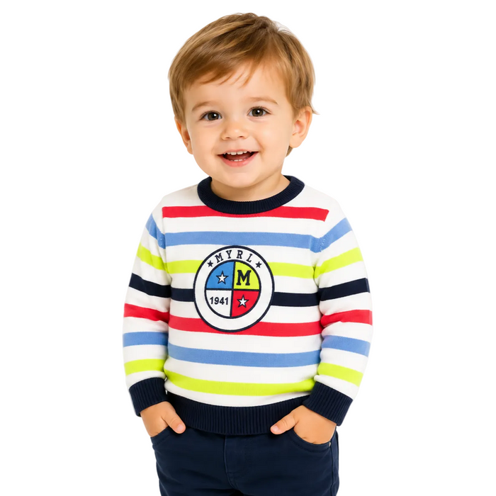 Mayoral - Little Boys Multi-Colored Striped Sweater