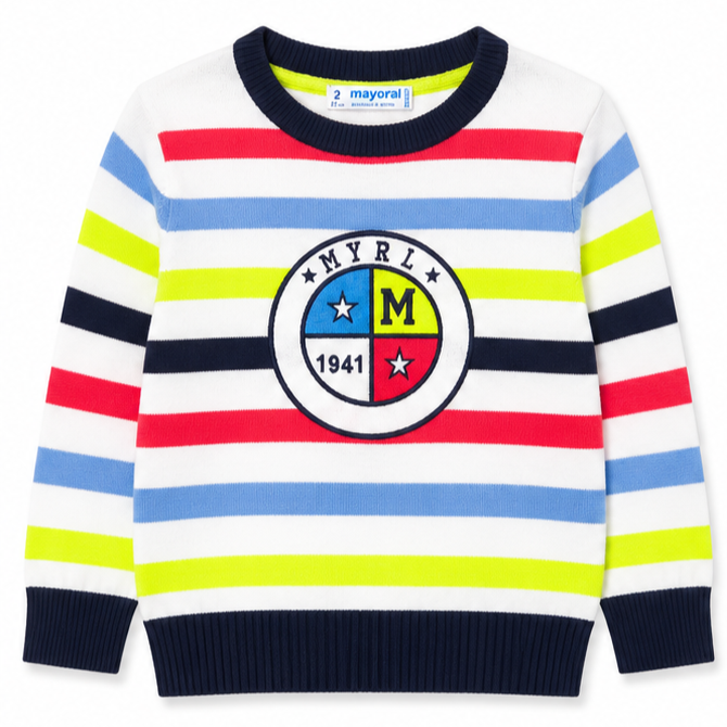 Mayoral - Little Boys Multi-Colored Striped Sweater