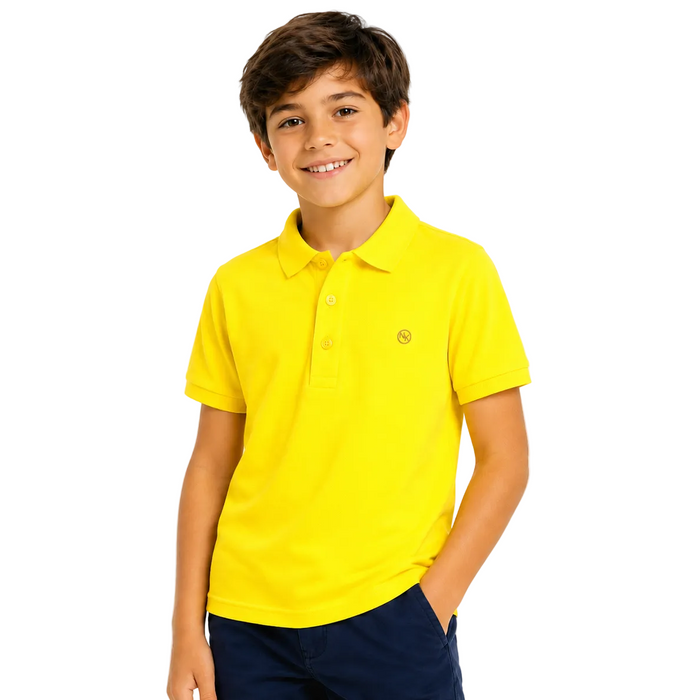 Mayoral - Big Boys Nukutavake Yellow Polo Shirt