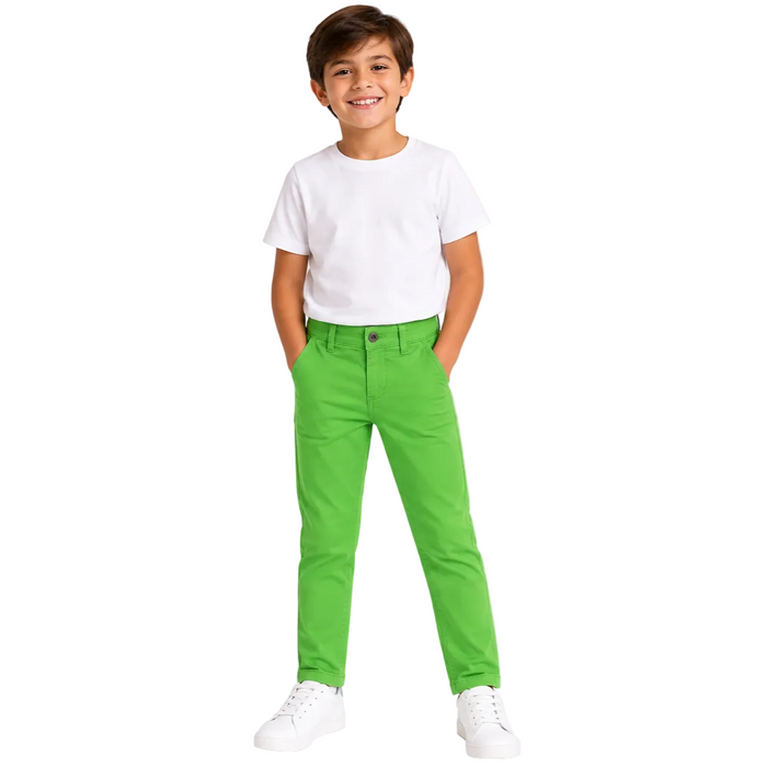 Mayoral - Little Boys Chino Pants Apple Green Color