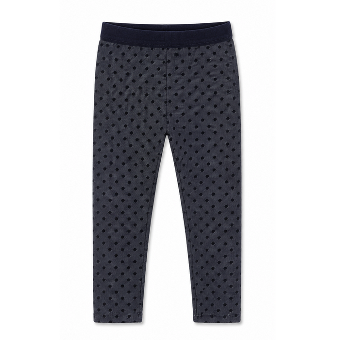 Mayoral - Little Girls Dark Blue Dotted Leggings