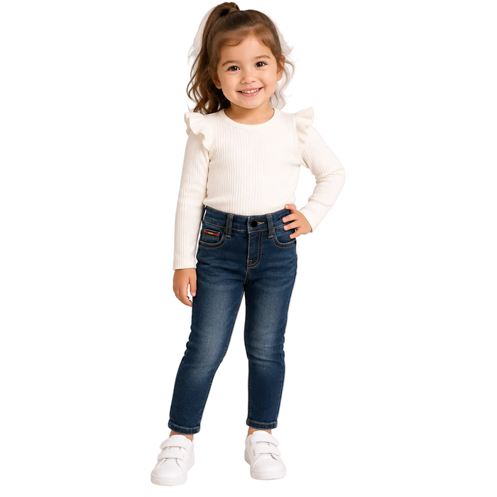 Mayoral - Little Girls Denim Slim Fit Pants