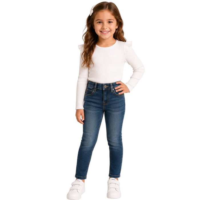 Mayoral - Little Girls Denim Slim Fit Pants