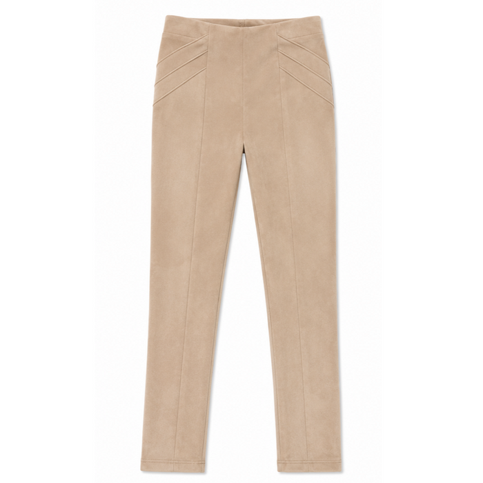 Mayoral - Big Girls Suede Leggings Beige