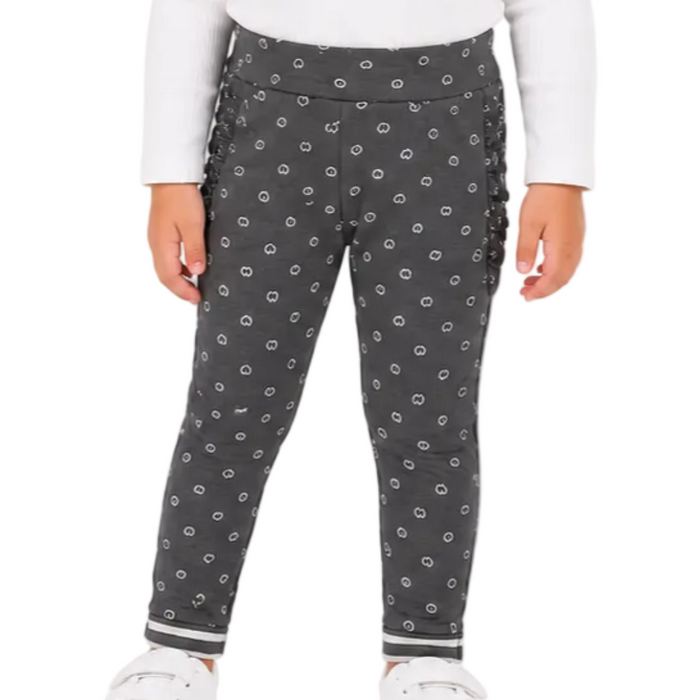 Mayoral - Little Girls Leggings Heart Designs Grey