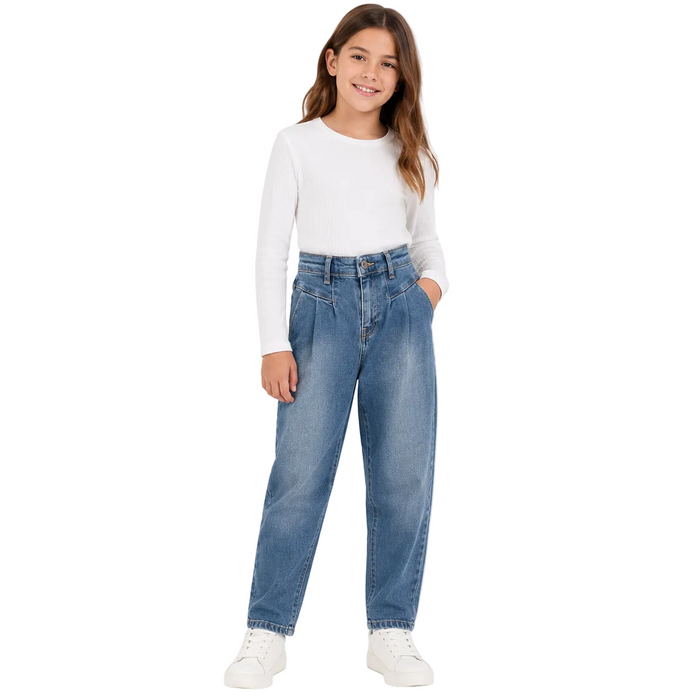 Mayoral - Big Girls Denim Slouchy Pants