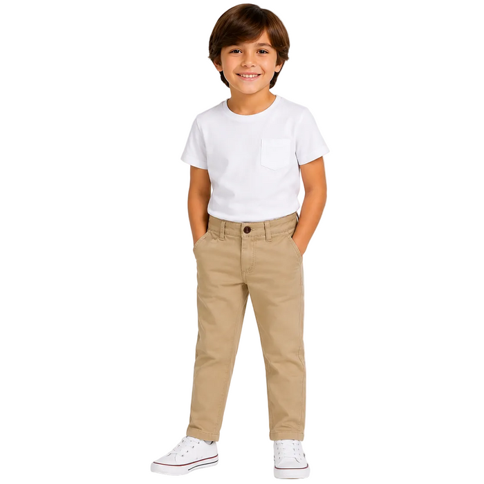 Mayoral - Little Boys Chino Pants Beige Color