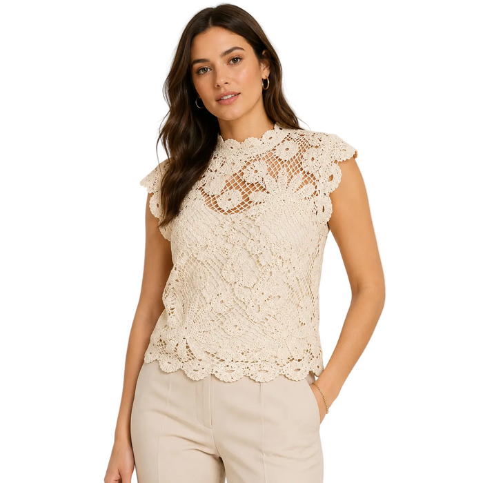 Michelle Keegan - Crochet Sequin Tank (8)