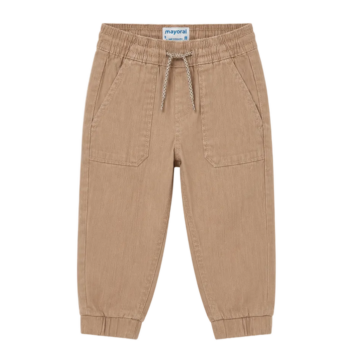 Mayoral - Little Boys Beige Drawstring Jogger Pants