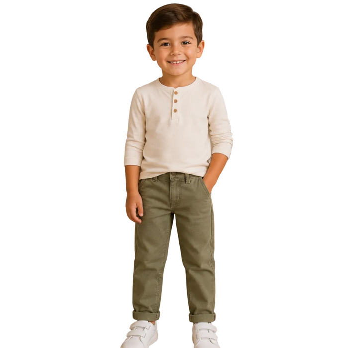 Mayoral - Little Boys Chino Pants Green