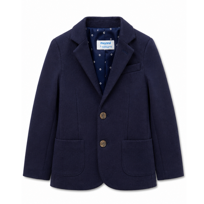 Mayoral - Little Boys Knitted Blazer Navy Blue