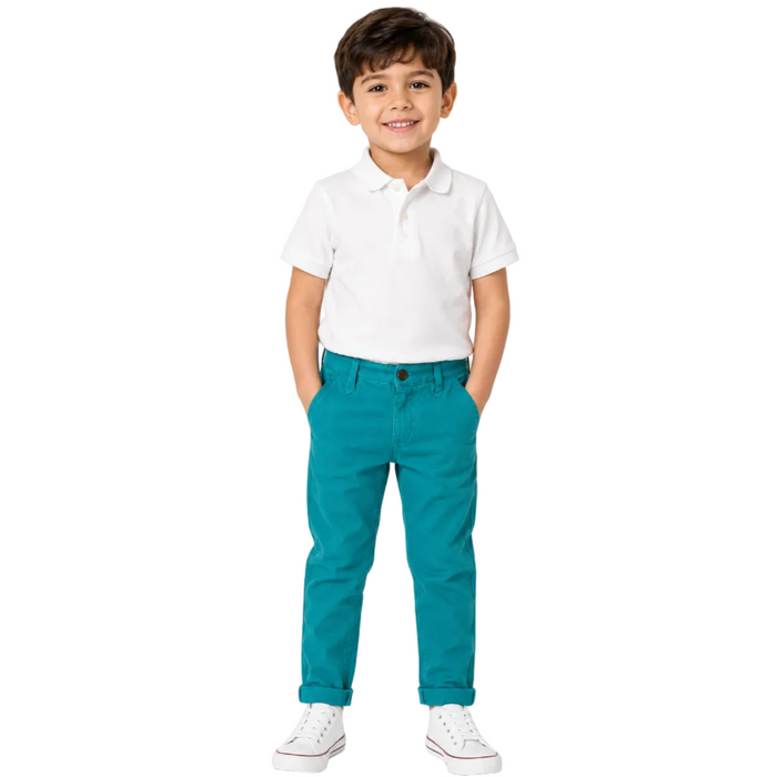 Mayoral - Little Boys Chino Blue Green