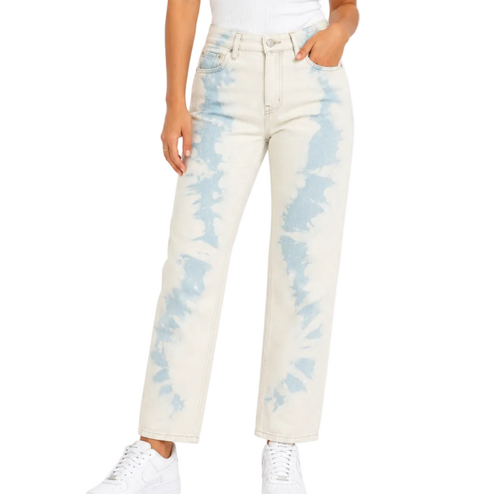 Bershka - Tie-dye Jeans Straight Cropped