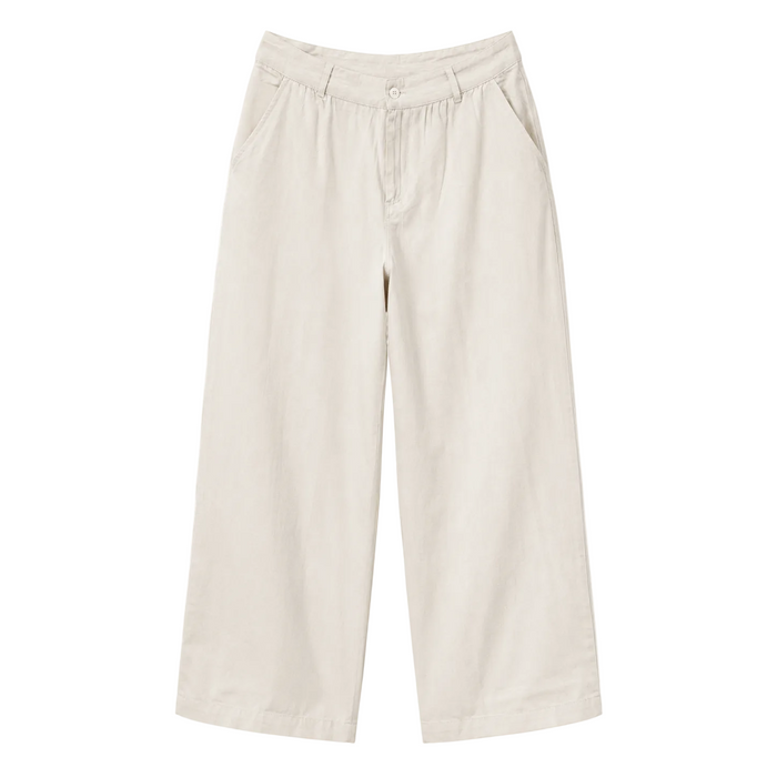 V by Very - Women's Cream Wide Leg Trousers