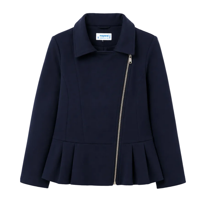 Mayoral - Big Girls Zipper Down Jacket Navy Blue