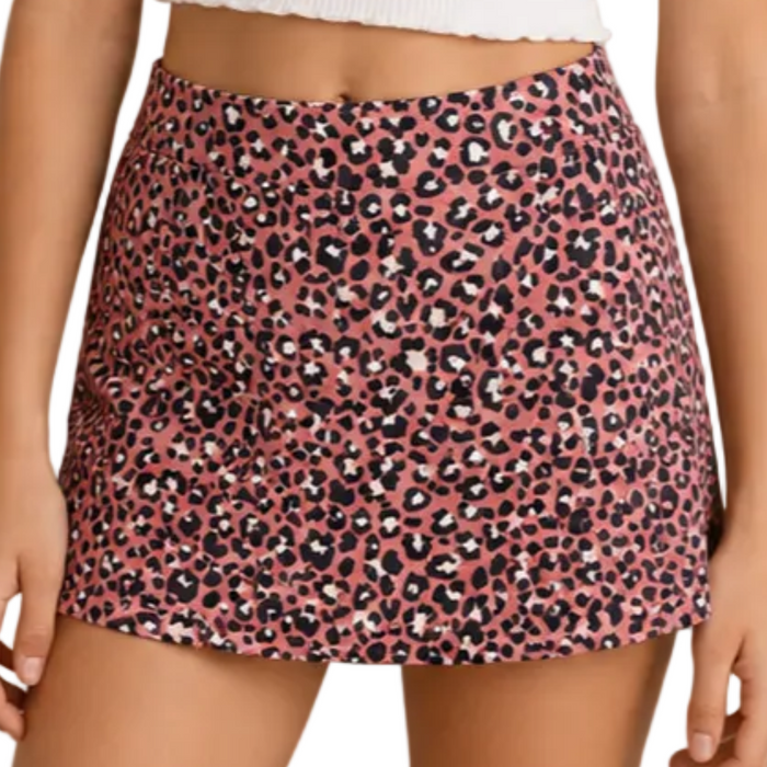 Mayoral - Big Girls Pink Leopard Print Skort