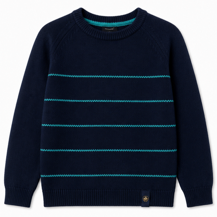 Mayoral - Little Boys Navy Blue Knitted Jacket
