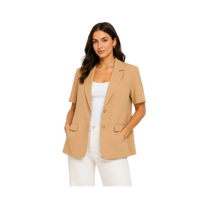 Pieces - Oversized Short Sleeved Blazer (Extra Small)