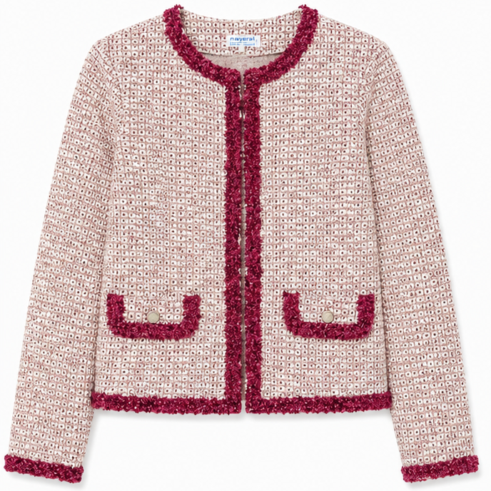 Mayoral - Big Girls Girls Woven Jacket Fuchsia Pink