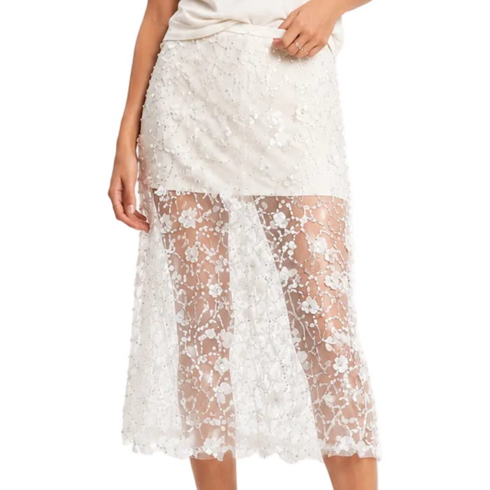 V by Very - Crystal Sequin Beaded Skirt (16)