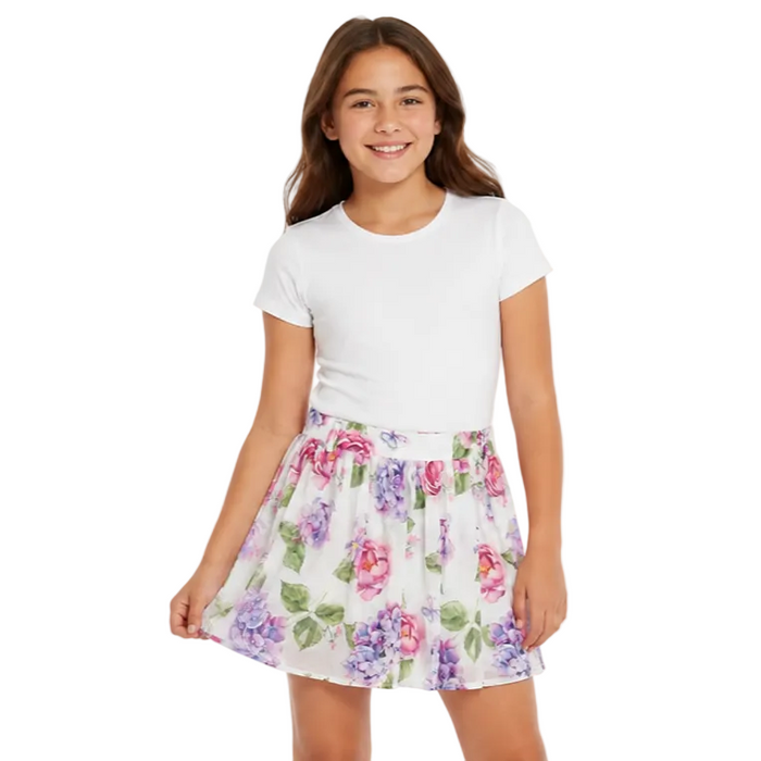 Mayoral - Big Girls Floral Skort